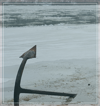 Ancre dans la glace – Amboise © Mathieu Bodin
