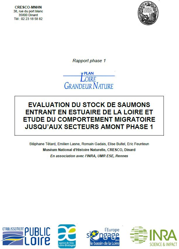Évaluation du stock de Saumons entrant en estuaire de la Loire et étude