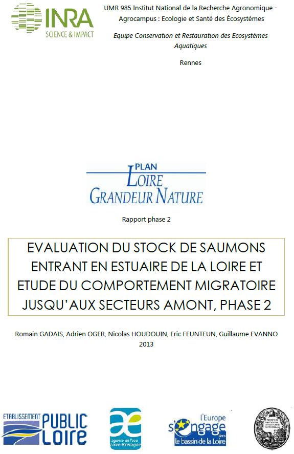 Évaluation du stock de Saumons entrant en estuaire de la Loire et étude