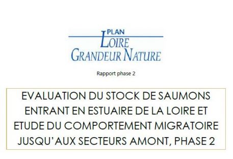 Évaluation du stock de Saumons entrant en estuaire de la Loire et étude du comportement migratoire jusqu’aux secteurs amont - phase 2