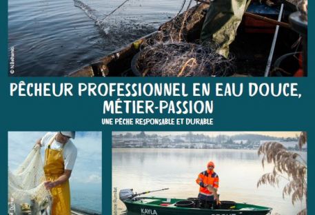 Plaquette de présentation de la pêche professionnelle française en eau douce
