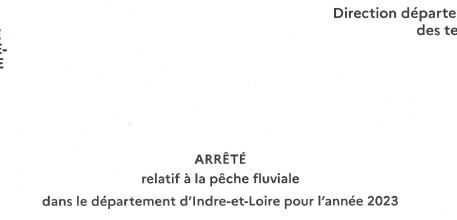 Dept37 - Arrêté Pêche 2023